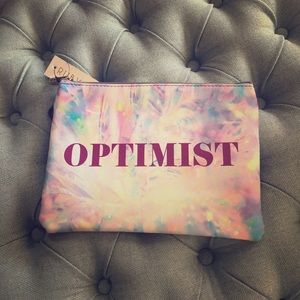 “OPTIMIST” Pencil ✏️ Case or Make-Up Bag